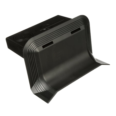 Panduit Above Floor Raceway 4-Channel Wall Transition Fitting - Black AFR4WTRBL